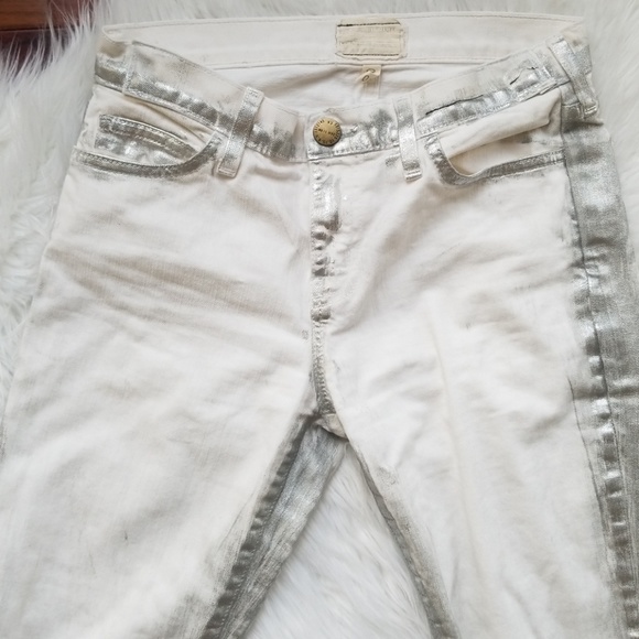 Current/Elliot stiletto jeans in washed out silver - Picture 4 of 6